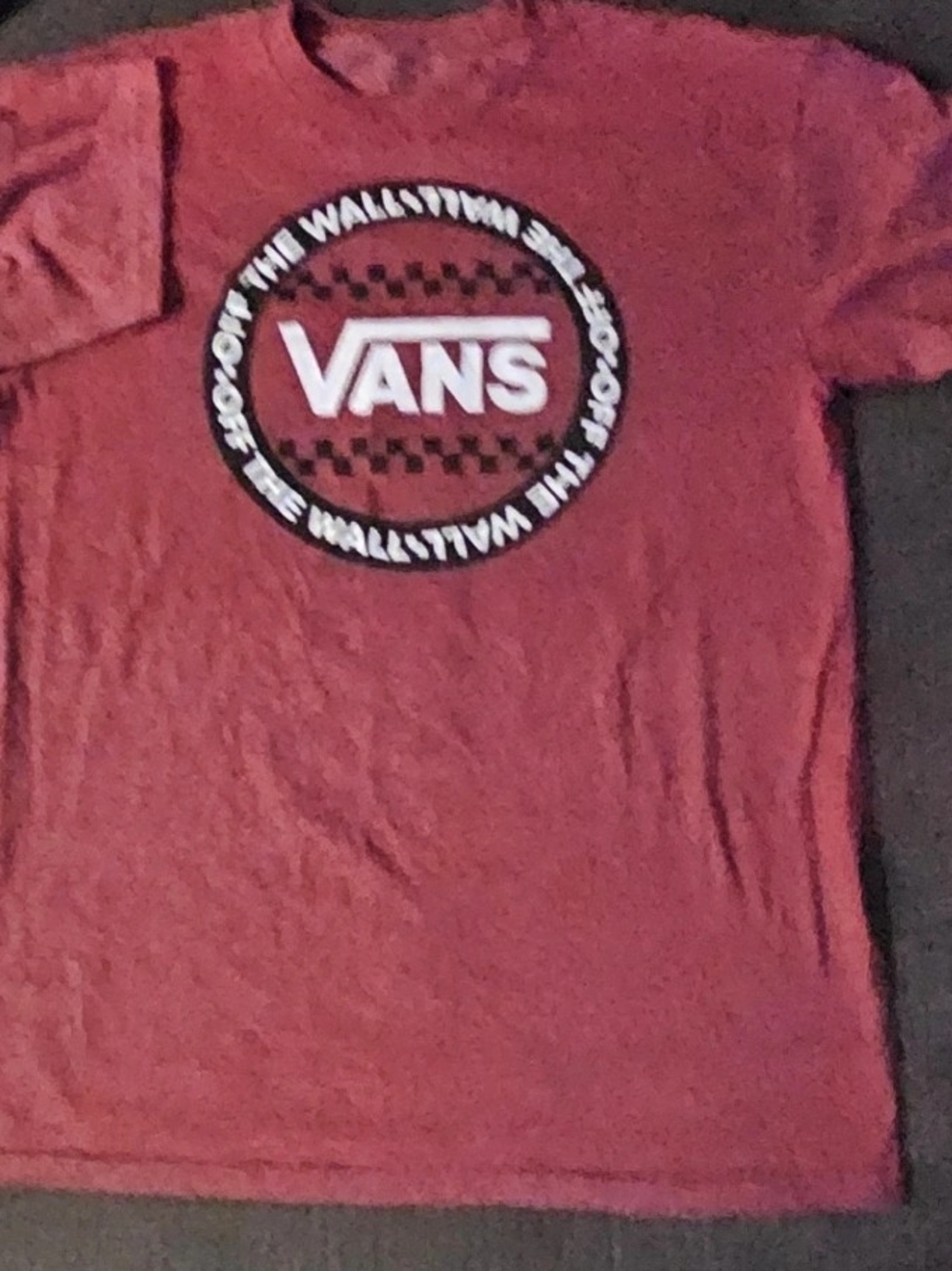 Vans Red Short Sleeve Logo Tee